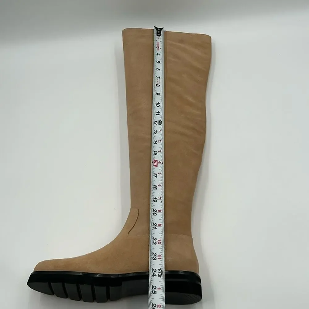 Stuart Weitzman Over-the-Knee Boots Sand Color Size 8 B NWT